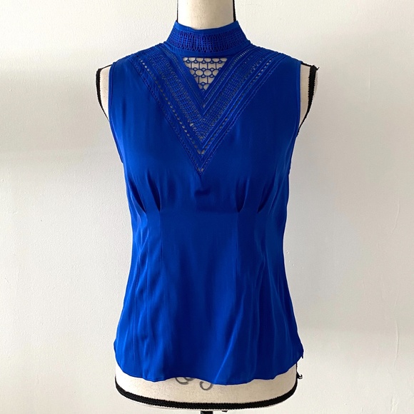 Catherine Malandrino Tops - Catherine Malandrino Royal Blue Sleeveless Top 2